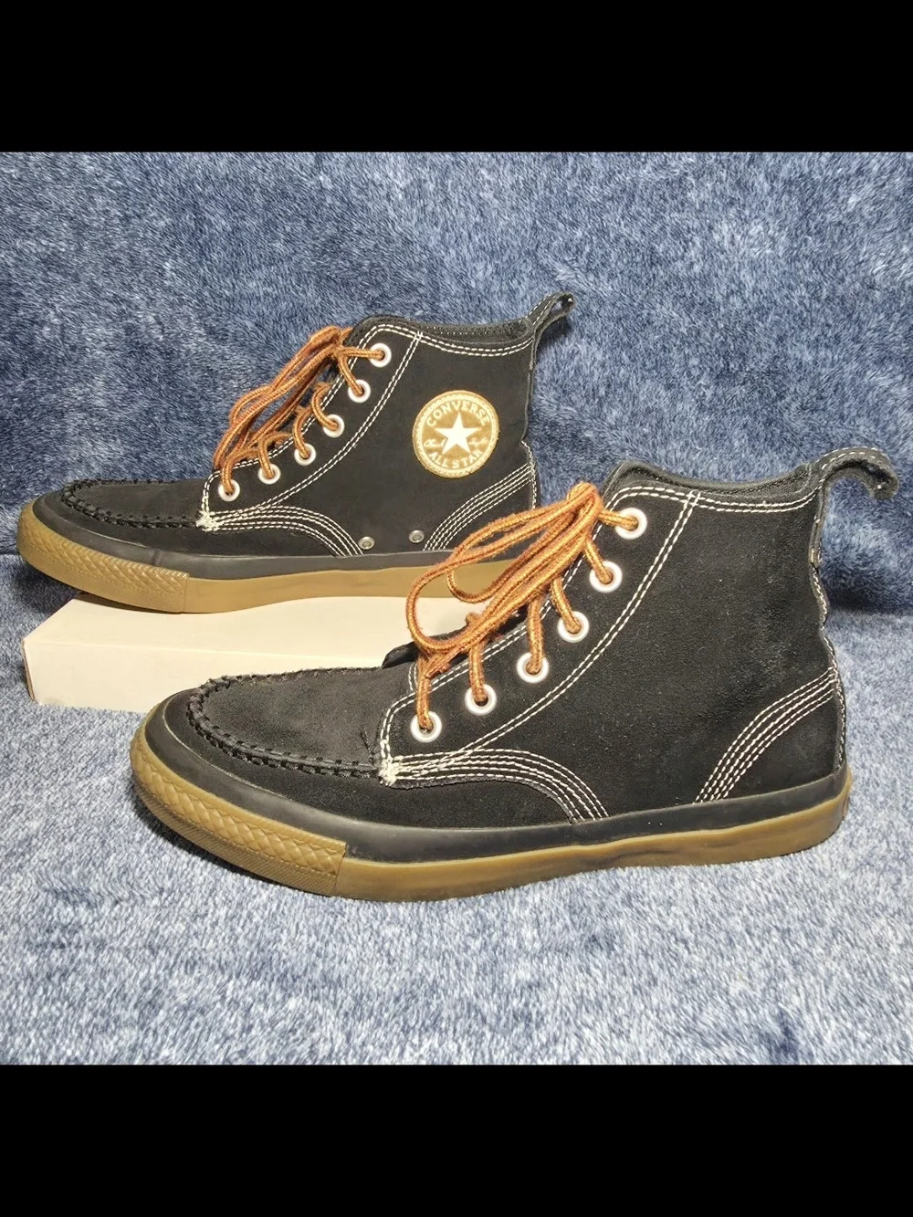 Converse Men’s Black Chukka Boots with Brown Laces and Gum Sole